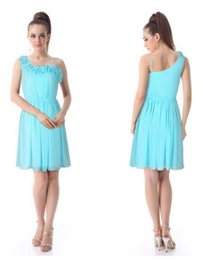 Ever Pretty světle modré asymetrické společenské šaty Erika