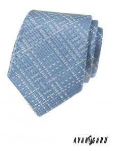 Světle modrá kravata s propleteným vzorem Avantgard 561-22114