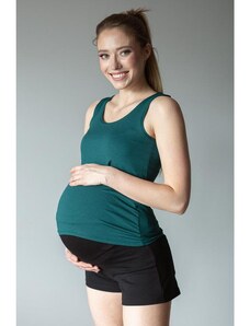 ProMamku Bavlněné těhotenské šortky v černé barvě