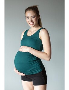 ProMamku Zelený top pro těhotné a kojící ženy