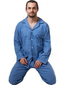 Naspani Pánské pyžamo klasické flanel 1PF0021