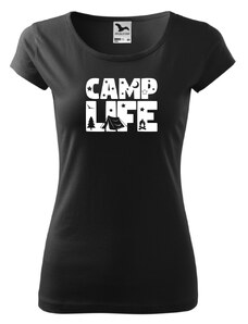 Fenomeno Dámské tričko Camp life - černé