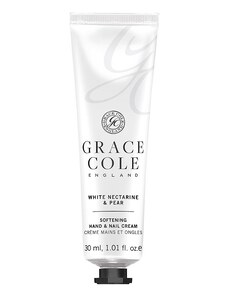 Grace Cole Krém na ruce a nehty - Bílá nektarinka a hruška, 30ml