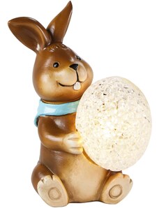 bonprix LED zajíc s velikonočním vejcem Hnědá
