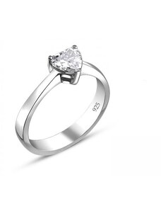 OLIVIE Stříbrný zásnubní prsten MY HEART 5811