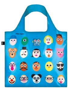 Skládací nákupní taška LOQI CHEETHAM Faces