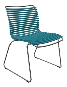 Petrolejově modrá plastová zahradní židle HOUE Click