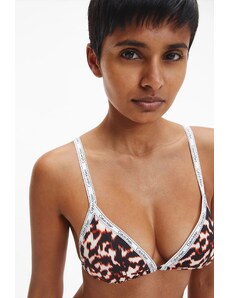 Calvin Klein triangle vrchní díl plavek - leopard