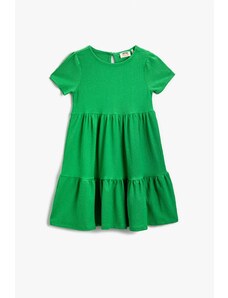 Koton Dress Basic Flounce Short Sleeve