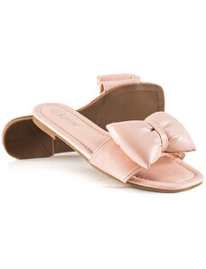 Shelvt SEASTAR PINK FLIP-FLOPS WITH BOW