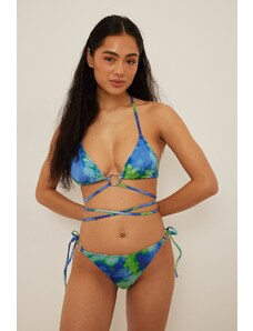 NA-KD Swimwear Shiny Circle Detail Strappy Bikini Panty