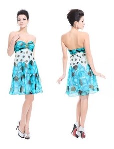 Ever Pretty barevné modré krátké společenské letní šaty Arnica