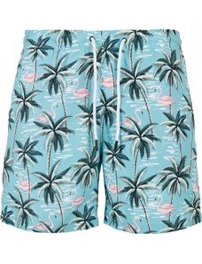 Pánské koupací šortky Urban Classics Pattern Swim Shorts - tropical bird aop