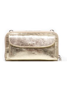 Blaire Kožená mini kabelka a peněženka Annie zlatá