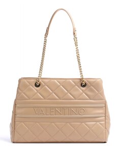 VALENTINO bags prošívaná kabelka přes rameno camel hnědá