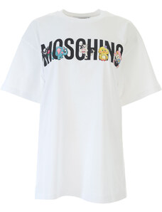 Moschino Tričko pro ženy, Bílá, Bavlna, 2024, 44 XXS