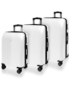 AVANCEA Sada cestovních kufrů AVANCEA DE828 White SML