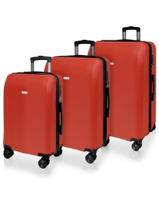 AVANCEA Sada cestovních kufrů AVANCEA DE828 Red SML