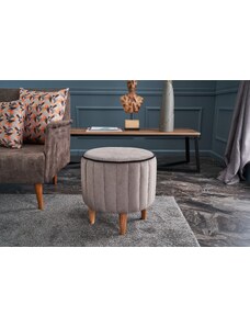 Atelier del Sofa Taburet Lindy Puf - Grey, Šedá