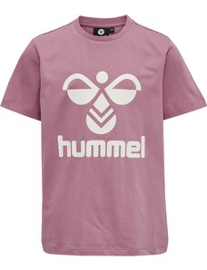 Hummel Tričko 'Tres' starorůžová / bílá