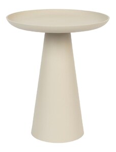 White Label Béžový kovový odkládací stolek WLL RINGAR 34,5 cm