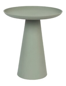 White Label Zelený kovový odkládací stolek WLL RINGAR 39,5 cm