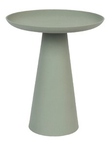 White Label Zelený kovový odkládací stolek WLL RINGAR 34,5 cm