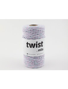 MILA TWIST šňůra 3mm/100m - Pastelová mix