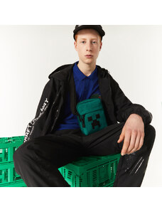 Lacoste x Minecraft Pánská vertikální plátěná taška přes rameno s potiskem