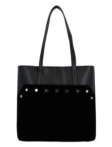 Carine Módní dámská koženková taška Venezia, černá