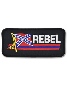 SAD.TR. Moto nášivka Rebel Flag 5,5 cm x 13 cm