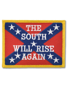 SAD.TR. Moto nášivka The South Will Rise 8 cm x 5,5 cm