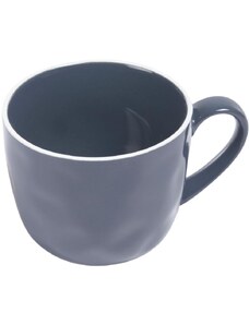 Tmavě modrý porcelánový hrnek Kave Home Pontis 400 ml