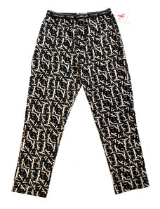 Pánské kalhoty na spaní NM1869E 1BF černo-béžové - Calvin Klein