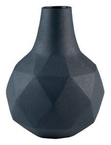 Tmavě modrá kovová váza ZUIVER BLOOM 16 cm