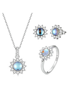 P&J Jewellery Stříbrná sada šperků Královské slunce SSS21