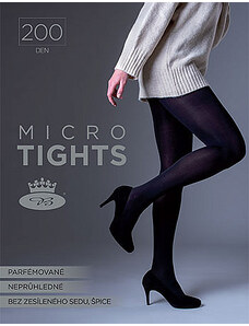 MICRO TIGHTS 200 DEN mikrovláknové jemné punčochové kalhoty Lady B černá S