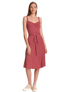Summer Capri - červené šaty s proužkem Vive Maria