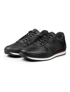 Ducavelli Ageo Genuine Leather Men's Casual Shoes Black