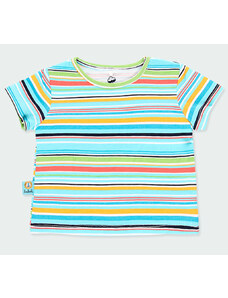 Boboli Kojenecké tričko barevně pruhované Organic