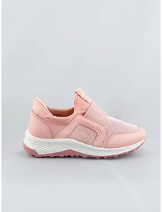 COLIRES Růžové dámské boty slip-on (C1003)