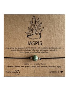 Krásné náramky Náramek simple - Zelený jaspis (přírodní kámen)
