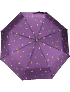Perletti Dámský skládací deštník manuální "Květináče"