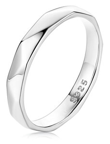 P&J Jewellery Stříbrný prsten Zakřivený SRP36
