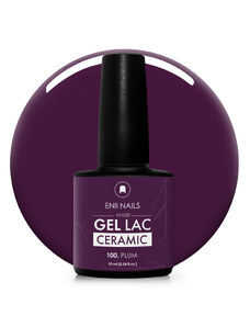 ENII NAILS Gel lak Ceramic 100 Plum - gelový lak bez HEMA, 10 ml