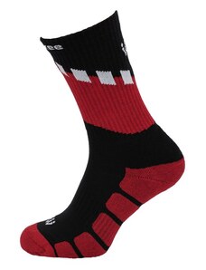 Walkee pletené ponožky - Long Barva: Černá/Červená, Velikost: 35-38