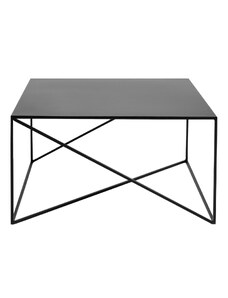 Nordic Design Černý kovový konferenční stolek Mountain 80 x 80 cm
