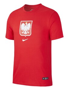 Pánské fotbalové reprezentační tričko Nike Polsko Tee Evergreen Crest Červené
