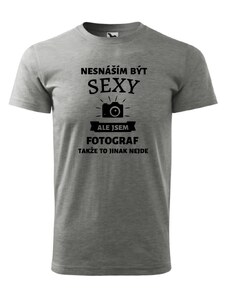 Fenomeno Pánské tričko Sexy fotograf - šedé