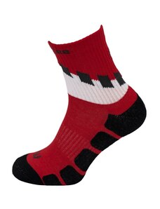 Walkee pletené ponožky - Middle Barva: Červená/Bílá, Velikost: 35-38